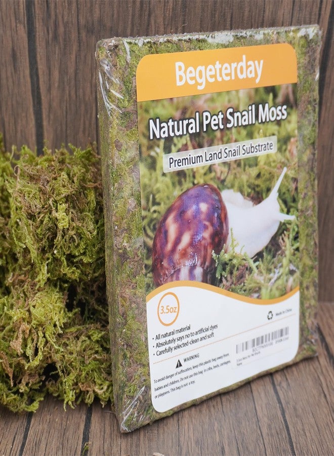 Begeterday Natural Moss for Pet Snails, Perfect Pet Snail Supplies for Maintain The Humidity Levels in The Enclosure - Image 5